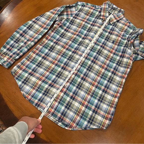 Ralph Lauren Men’s Custom Fit Multicolor Plaid Button Down Shirt Medium Slim - Picture 13 of 15